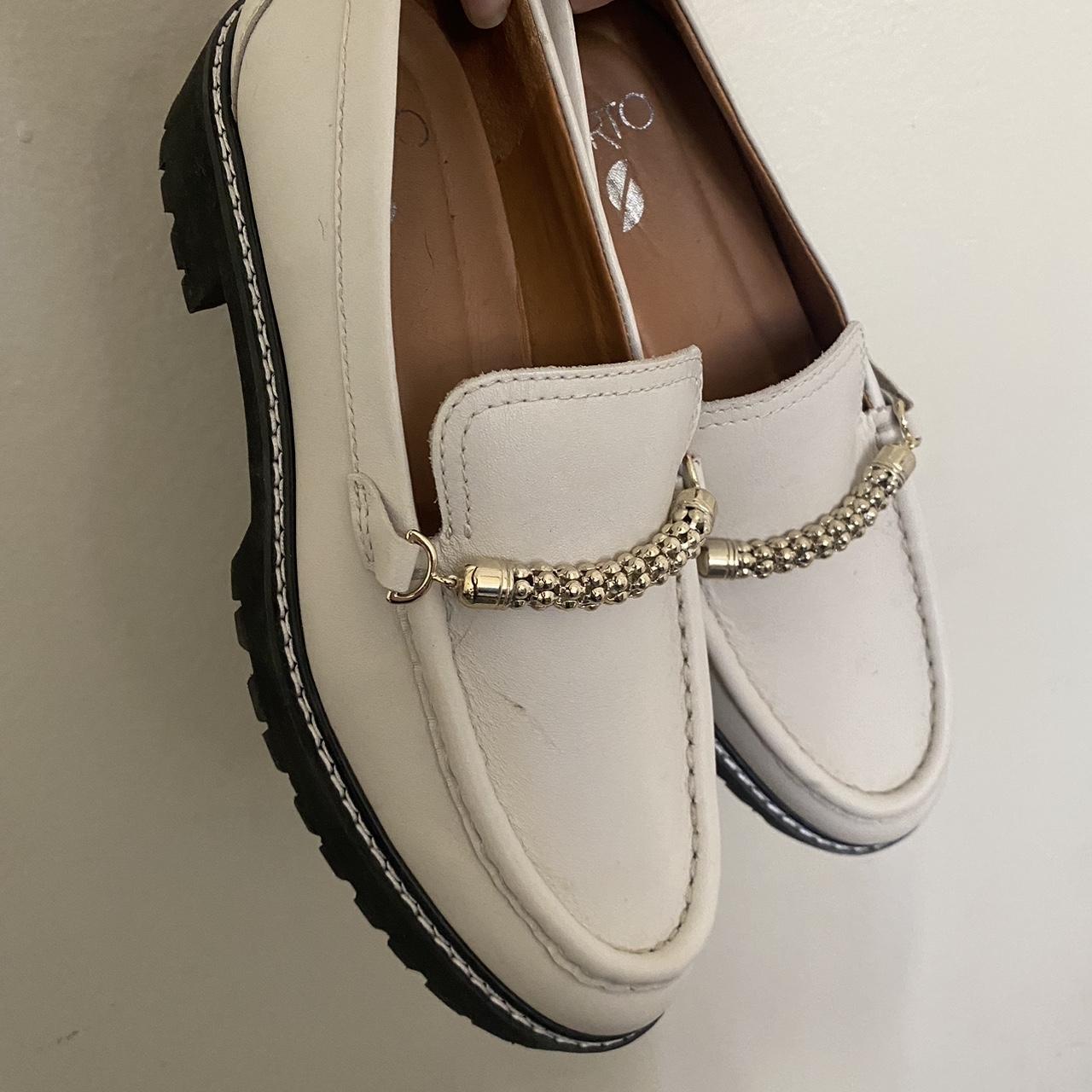 Franco sarto white sales loafers