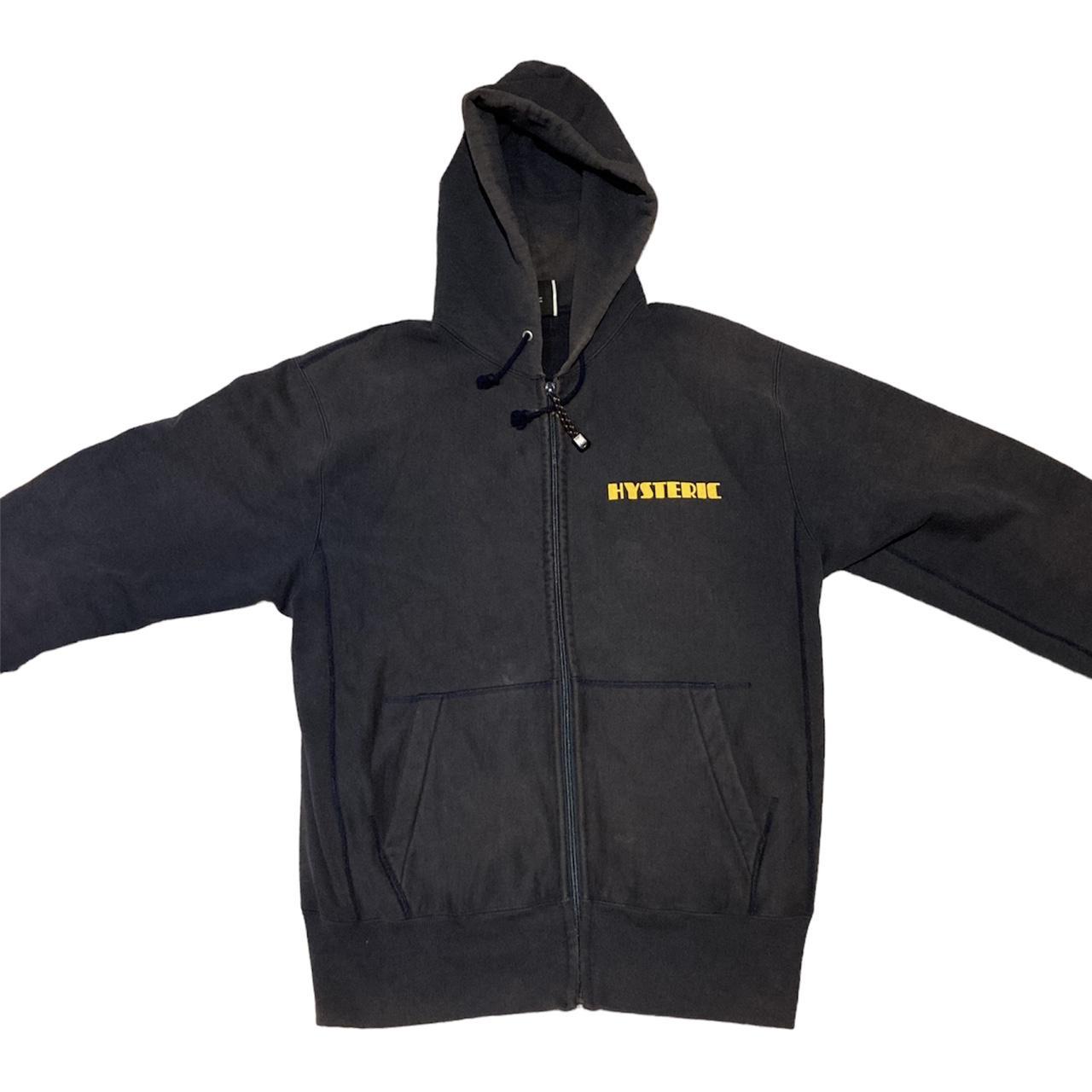 Hysteric Glamour Men's Navy and Yellow Hoodie
