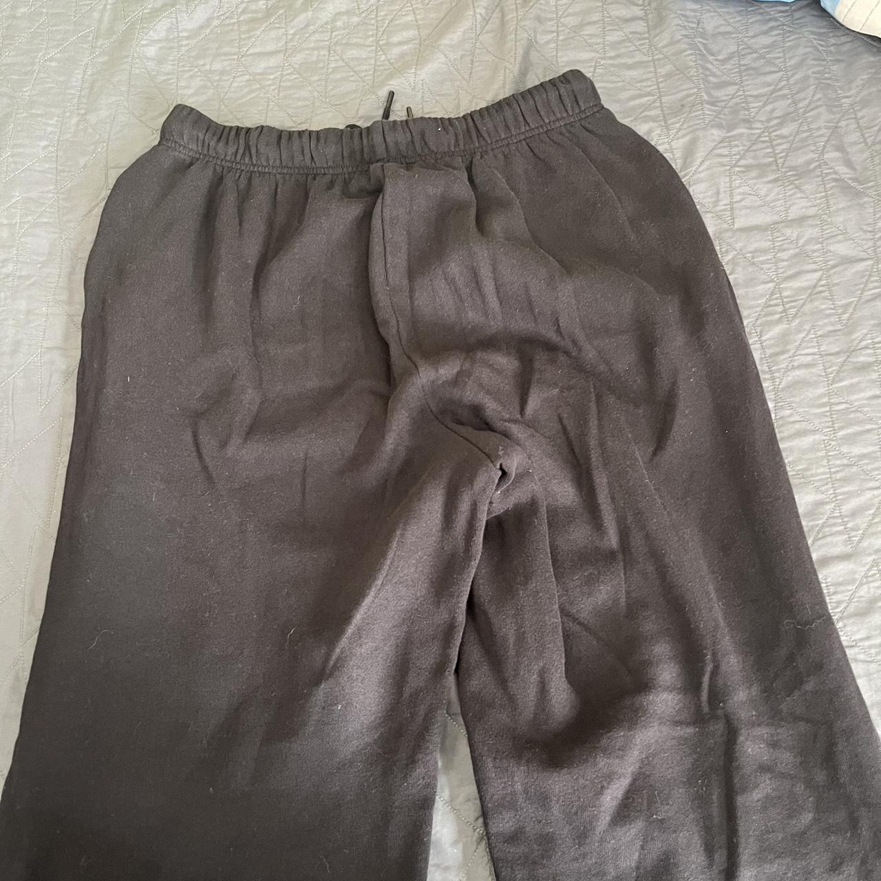 Old Navy black wide leg sweatpants women's large - Depop