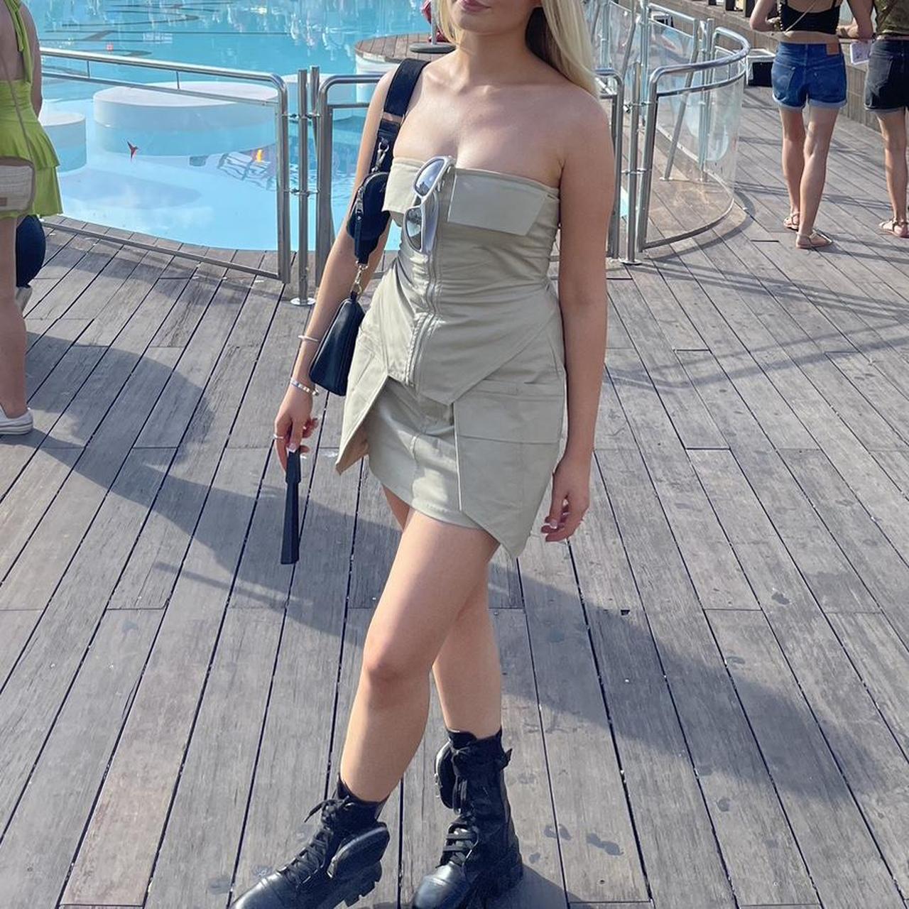 Luxe to kill stone cargo co ord Only worn once Top... Depop