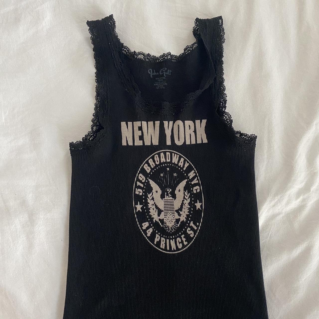 john galt brandy melville new york lace top one... Depop
