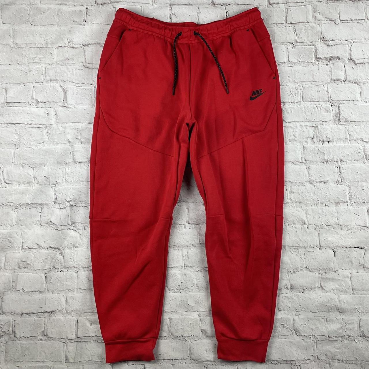 💠 Nike Tech Fleece University Red Joggers 🔥new Depop 2535