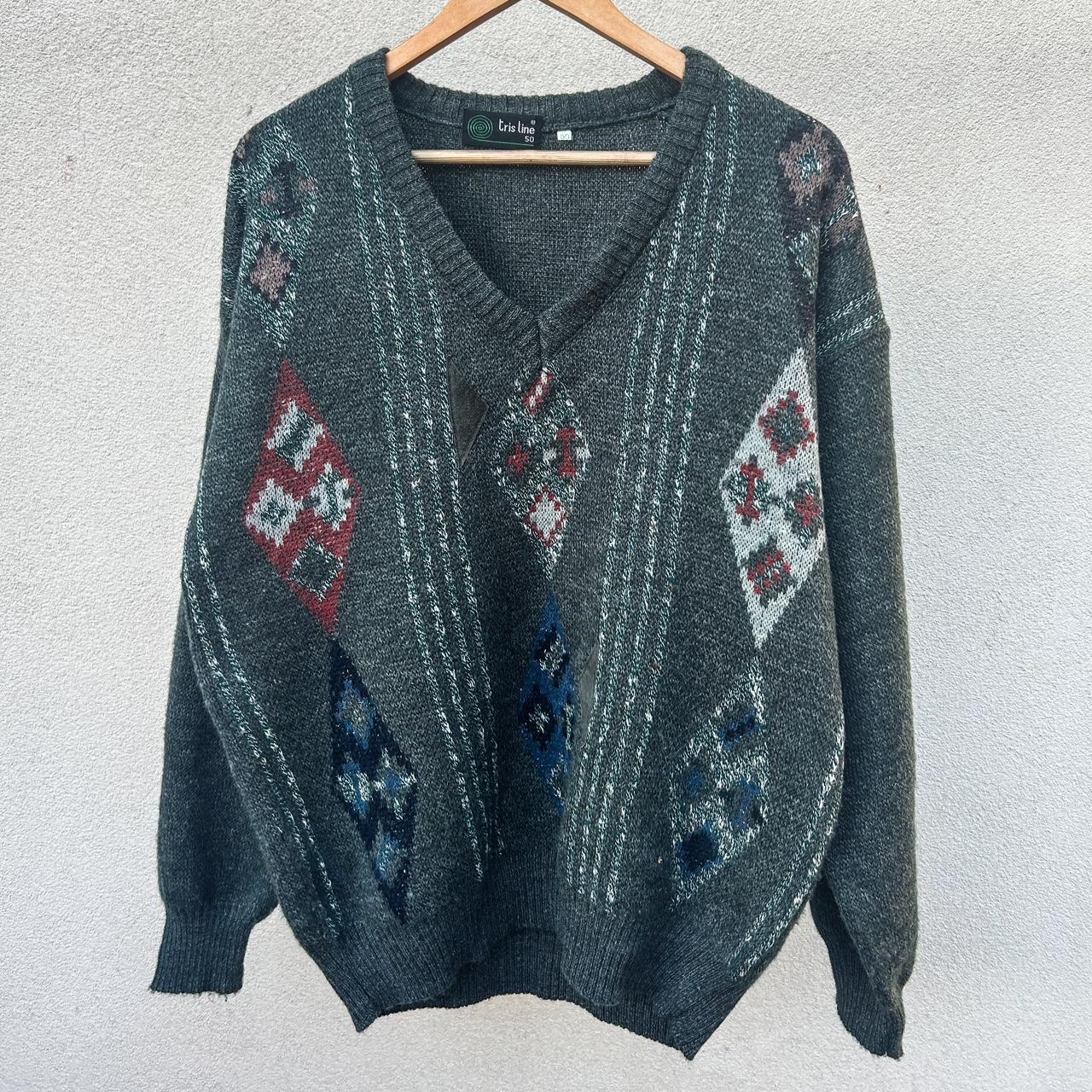 Gorgeous Vintage 1980’s Italian Knit Sweater... - Depop