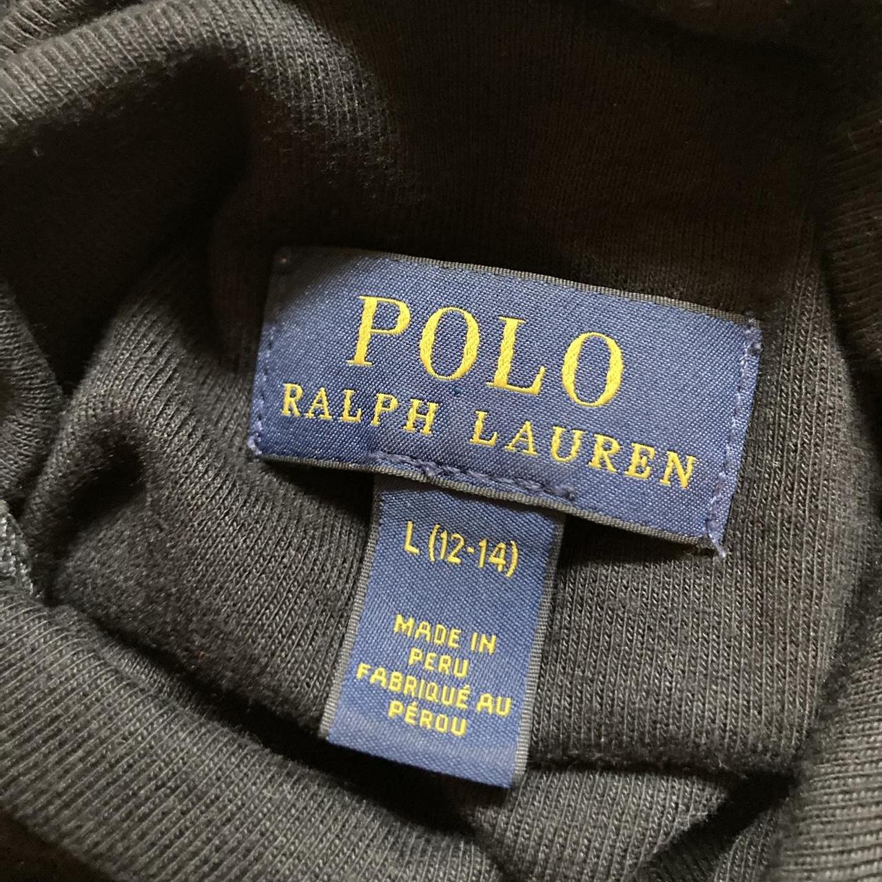 Polo Ralph Lauren Black Turtleneck - marked size... - Depop