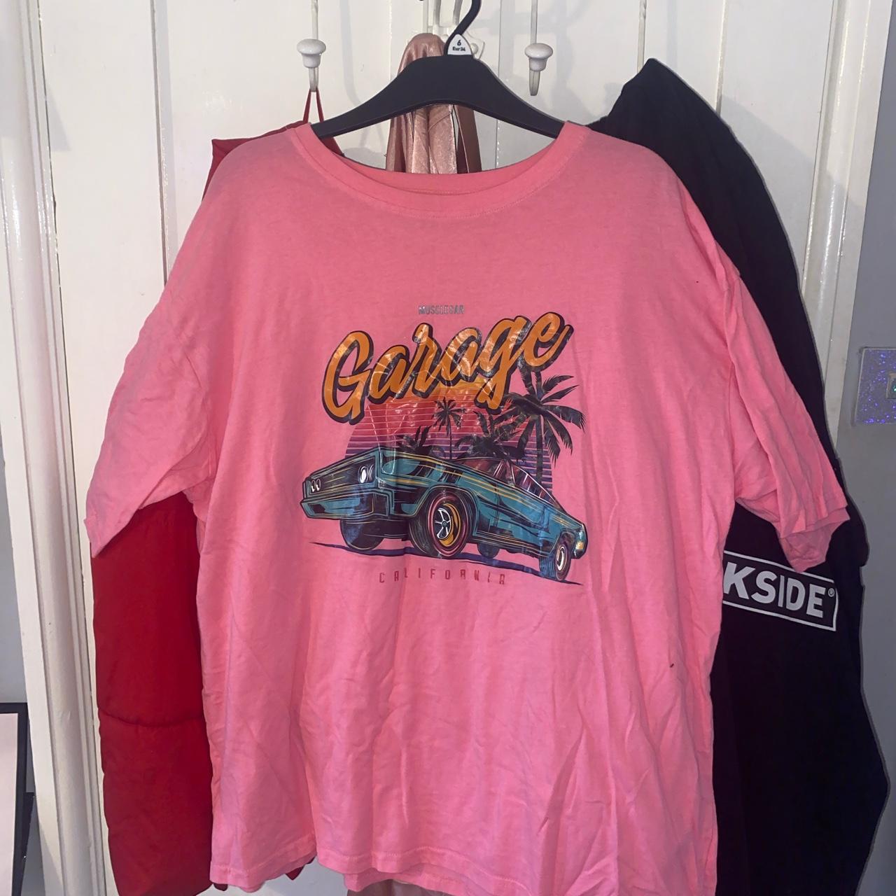 Pink oversized t shirt from SHEIN size small/8 Fits... - Depop