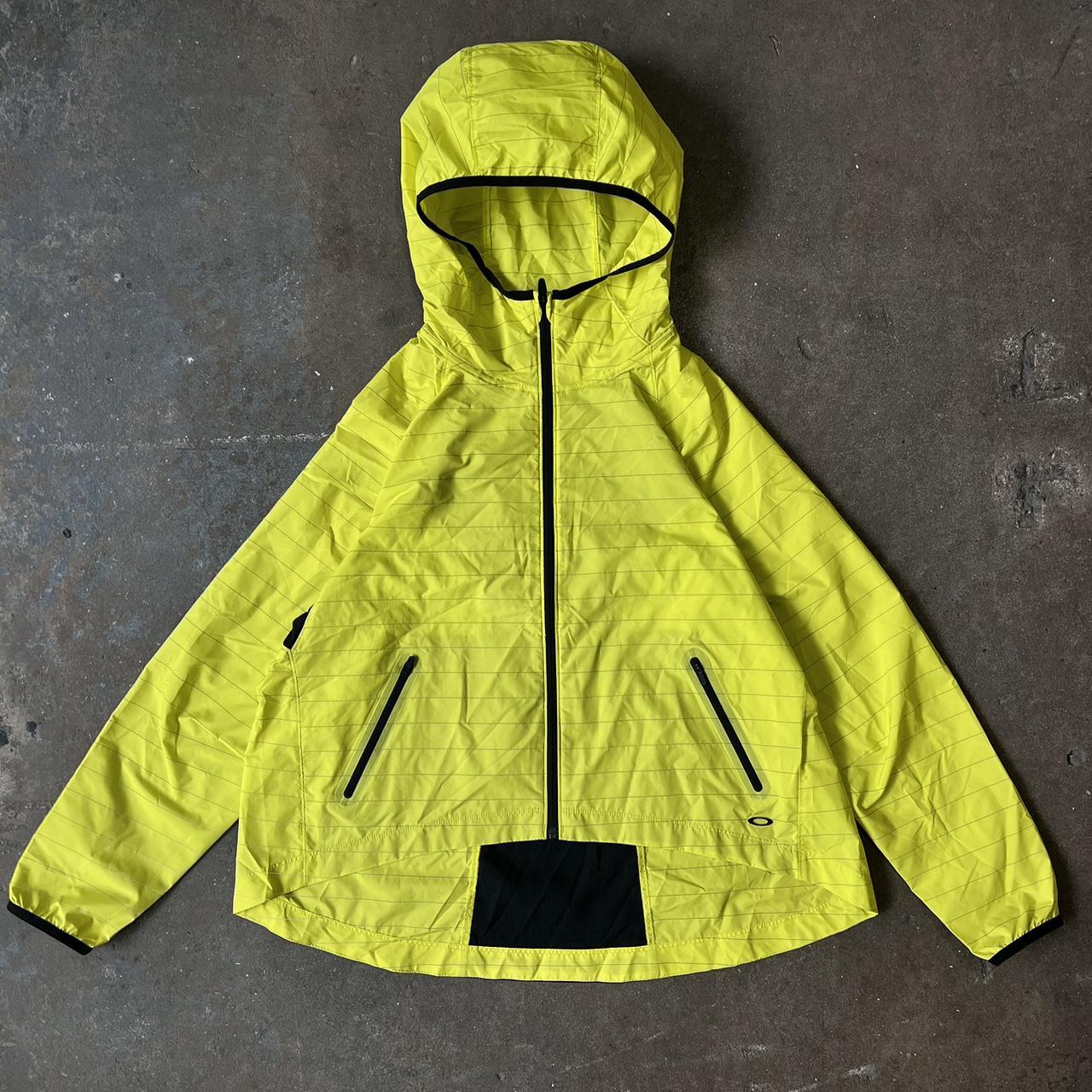 Oakley Men's Yellow and Green Jacket | Depop