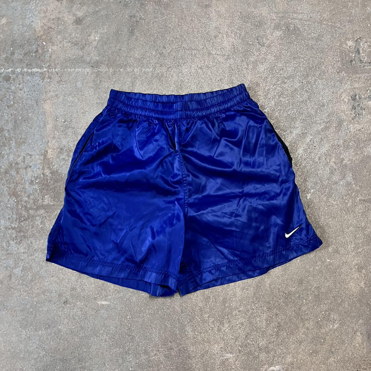 Nike Men's Blue and White Shorts | Depop