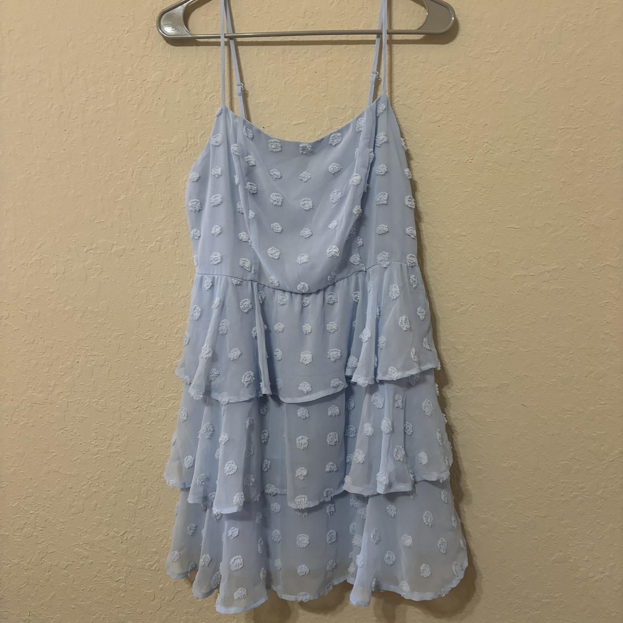 baby blue francescas dress - worn once for... - Depop