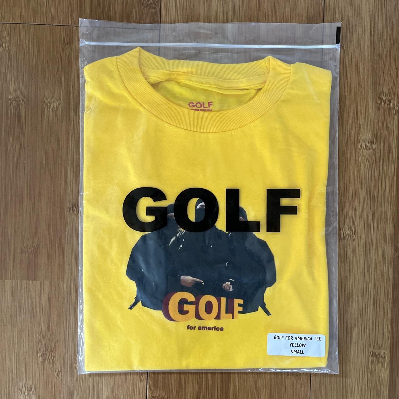 golfwang シャツ Golf Wang golf for America tee - yellow. Brand new. | Depop