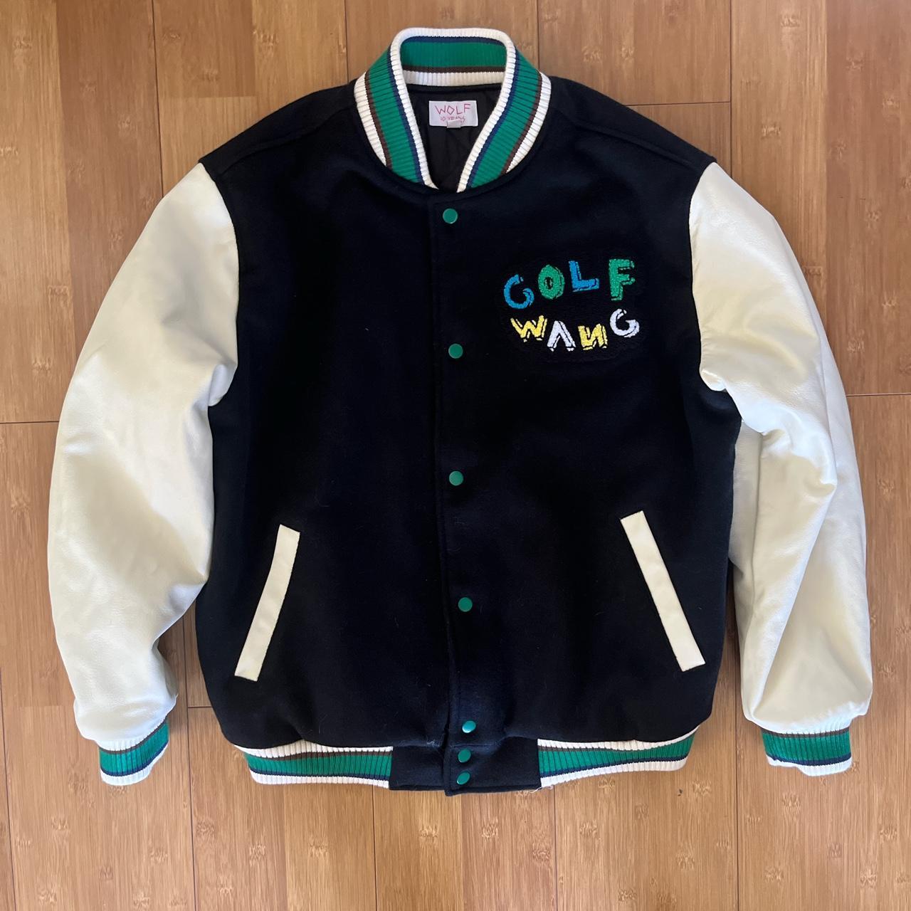 Golf Wang varsity jacket - black/cream. Brand new,...