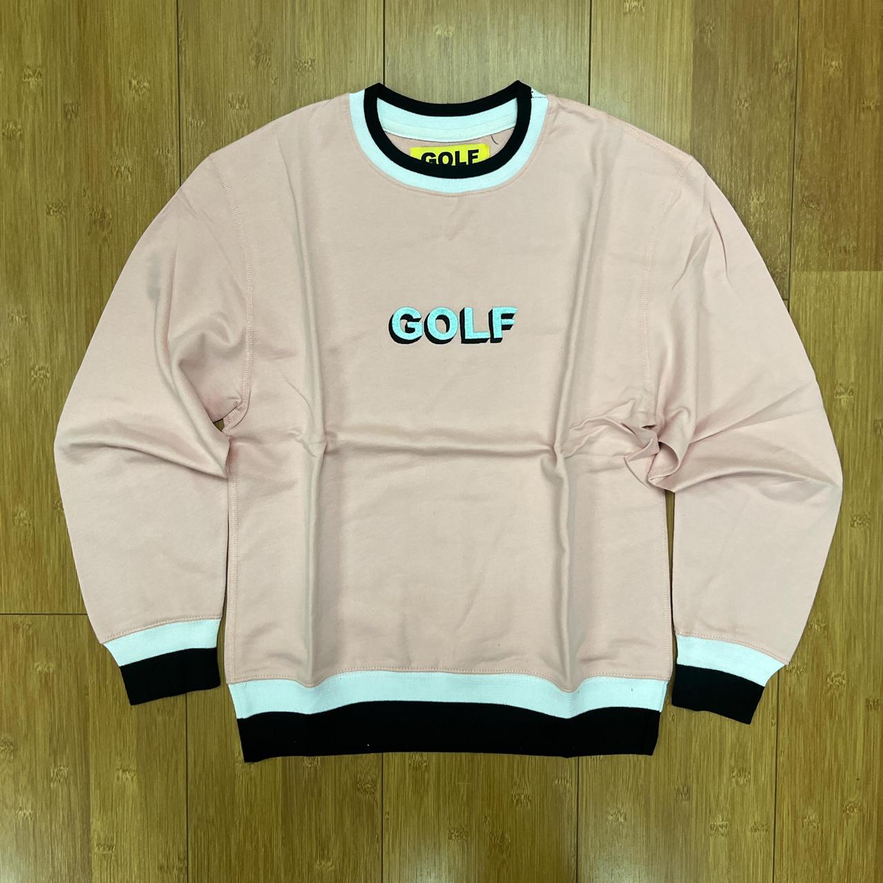 Golf Wang スウェット　Lサイズ Golf Wang zip up shirt - light blue/white. Brand | Depop