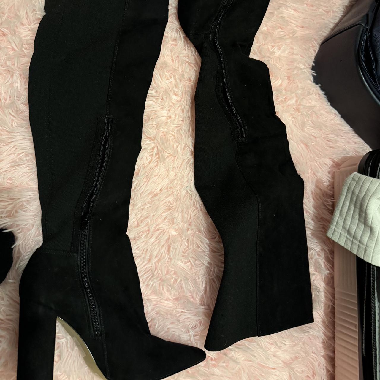 Express thigh high top boots