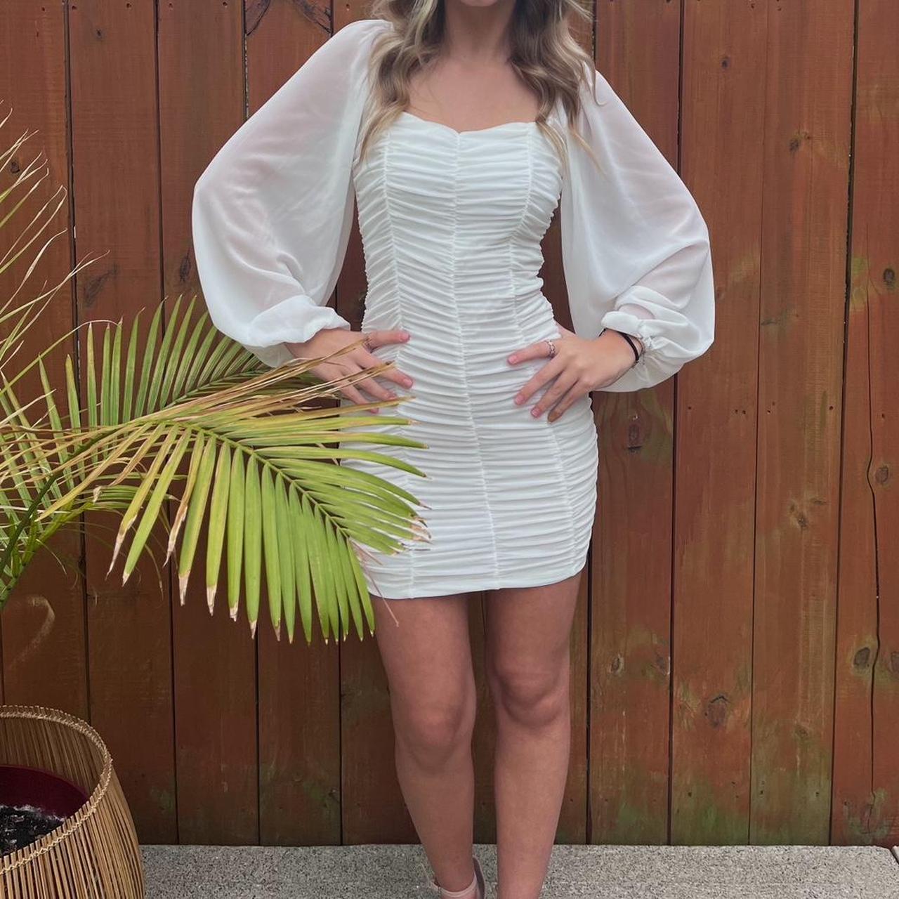 white dress from hello molly ! only been worn... Depop