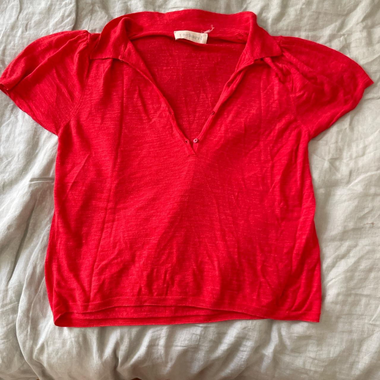 Cacharel Women's Red Blouse (2)