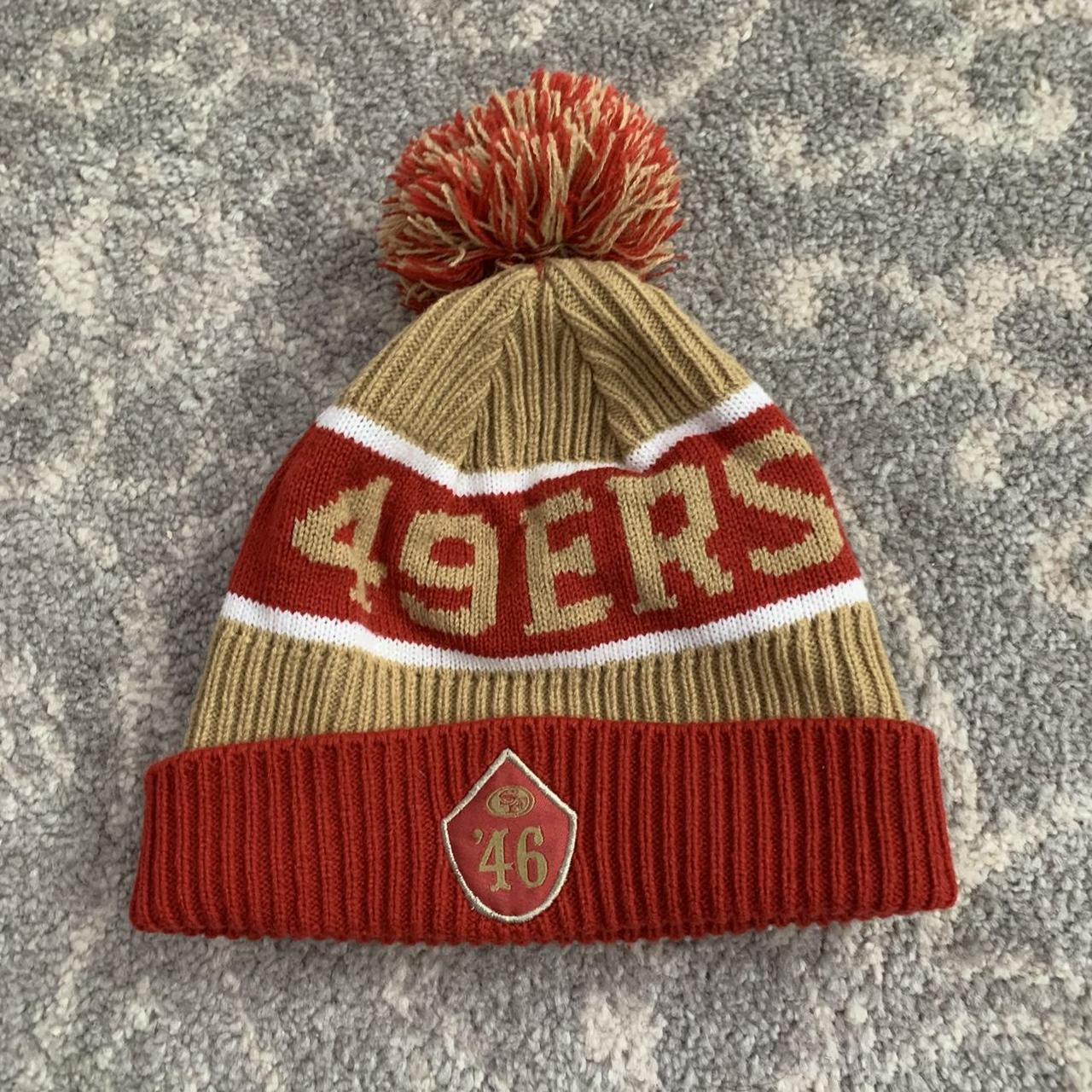 The 49ers Beanie with Yarn Pom Pom, Winter Hat