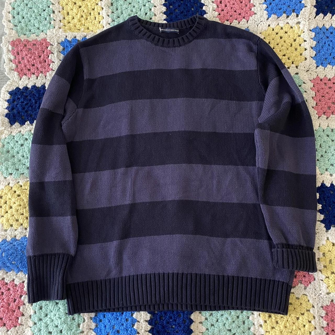 ON HOLD DO NOT BUY brandy Melville striped sweater... - Depop