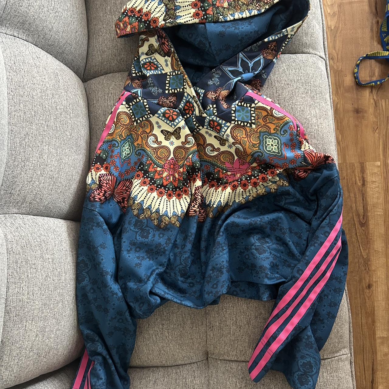 Adidas x Farm Rio Borbomix Crop Hoodie Size small. Depop