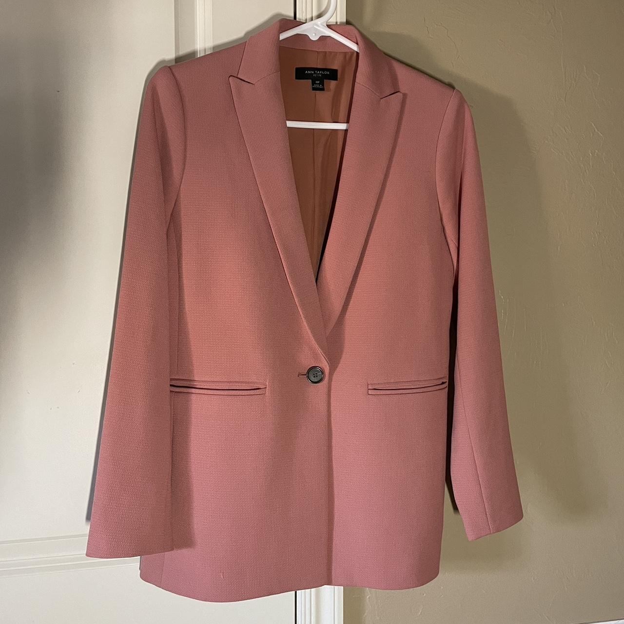 Ann taylor pink on sale blazer