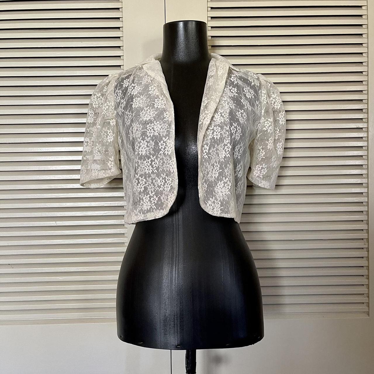 Silver lace sales bolero shrug