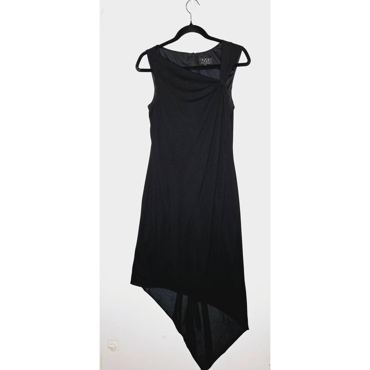 David meister slinky asymmetric neckline little Black orders Dress