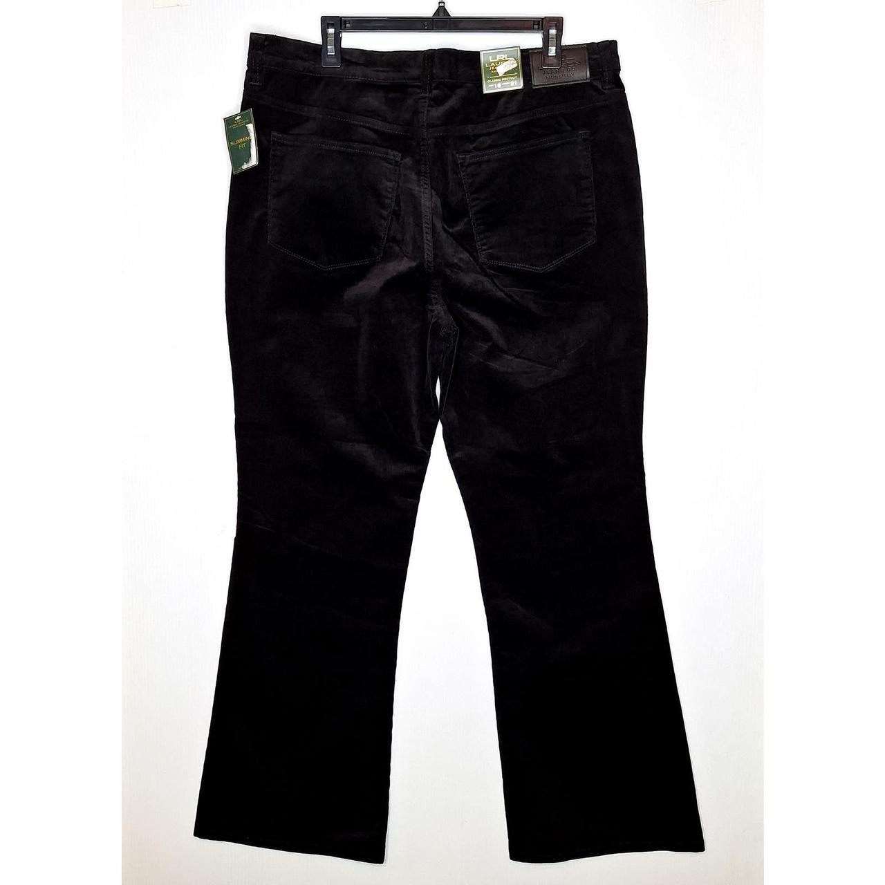 Lauren Ralph Lauren Pants & Jumpsuits | Lauren Ralph Lauren Womens Classic Bootcut Corduroy Pants 16 x 31 Black Stretch | Color: Black | Size: 16 