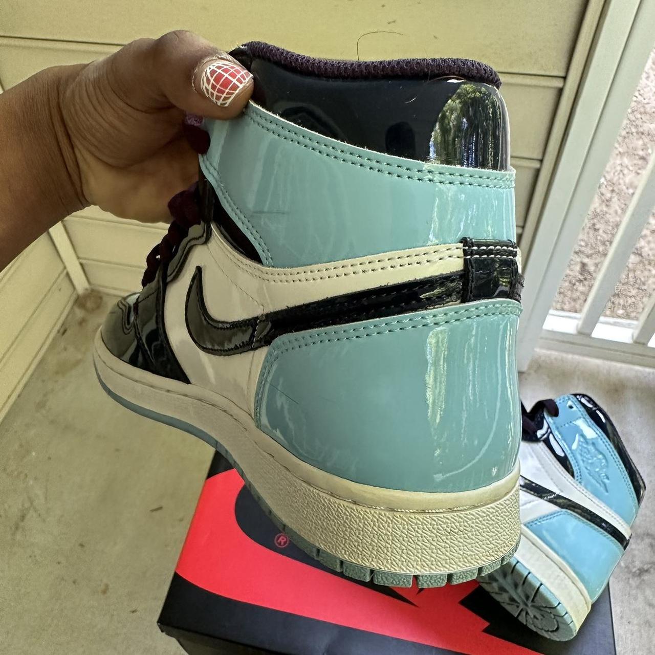 Jordan 1 blue chill Size 5.5Y Condition In... Depop