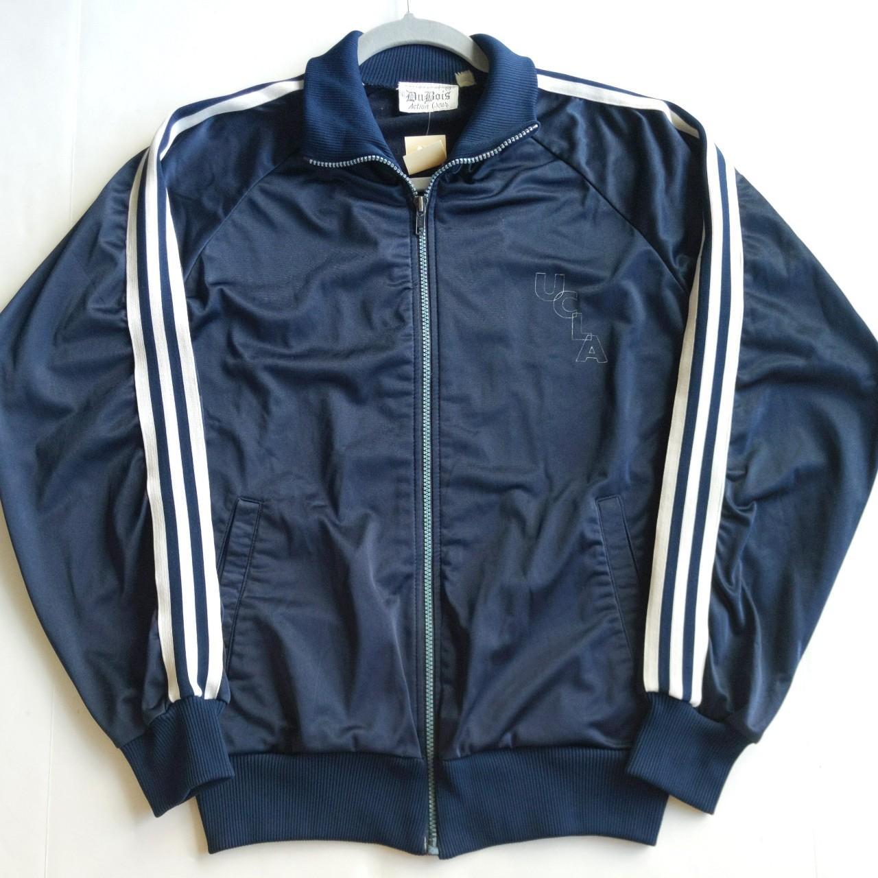 Vintage UCLA Track Jacket Size Medium Navy and... - Depop