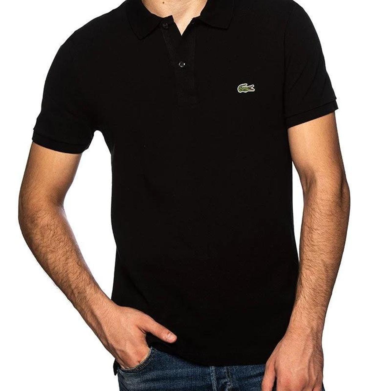 Lacoste Men's Black Polo-shirts | Depop