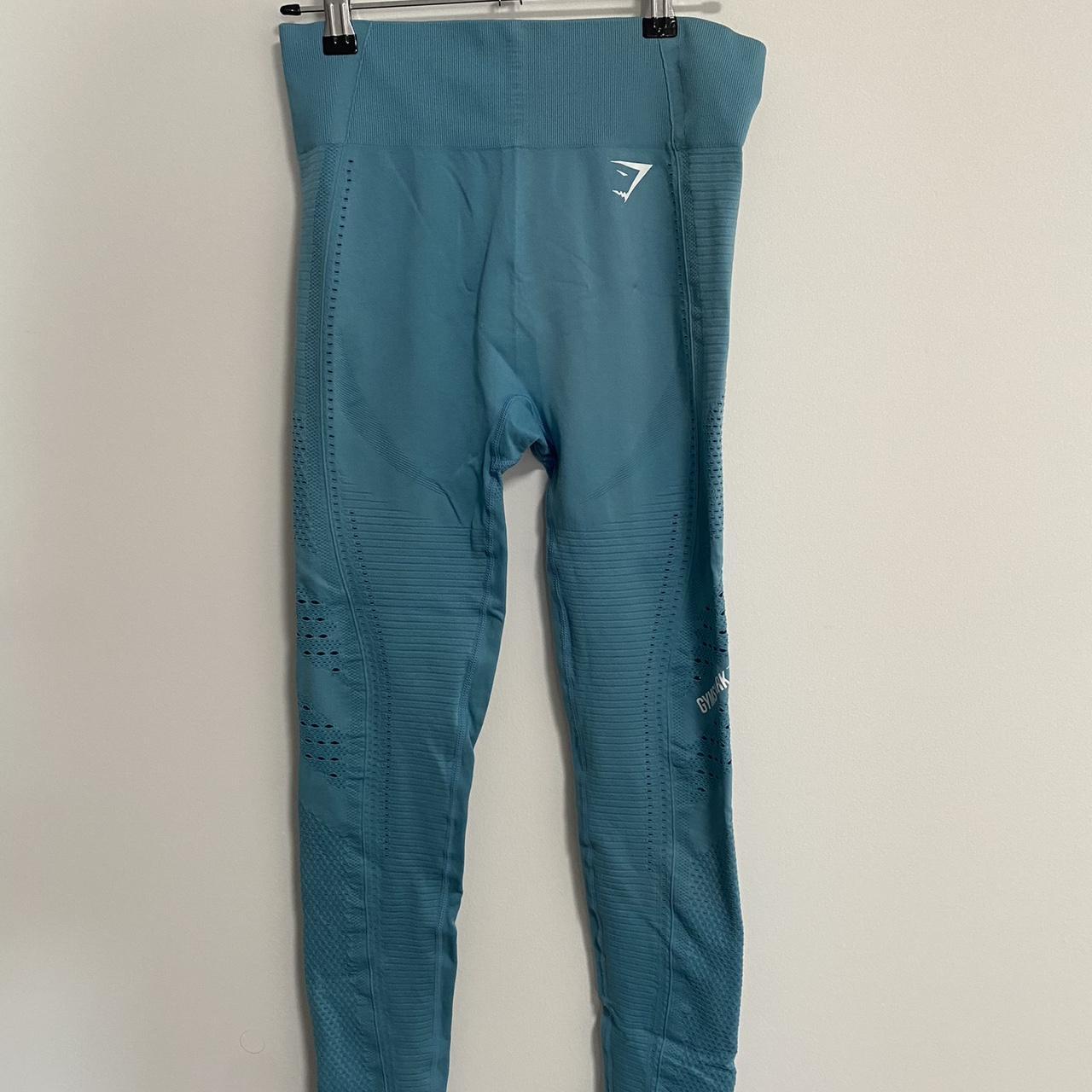 Light Blue Gymshark Leggings - Depop