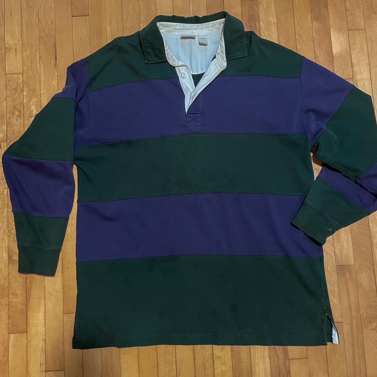 70s/80s Vintage LL Bean men’s long sleeve rugby...