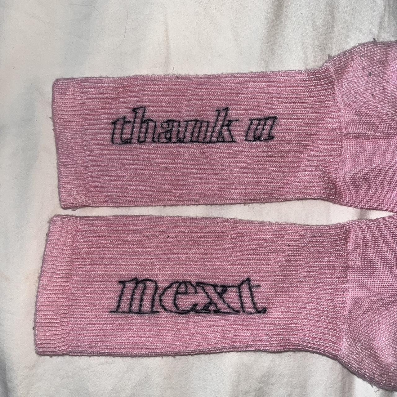 ariana grande thank u next socks! never worn or... - Depop