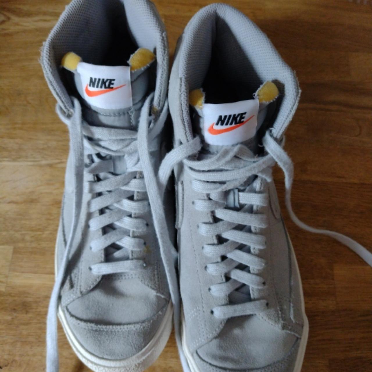 Nike Blazer Mid 77 Suede Grey hi top trainers UK. Depop