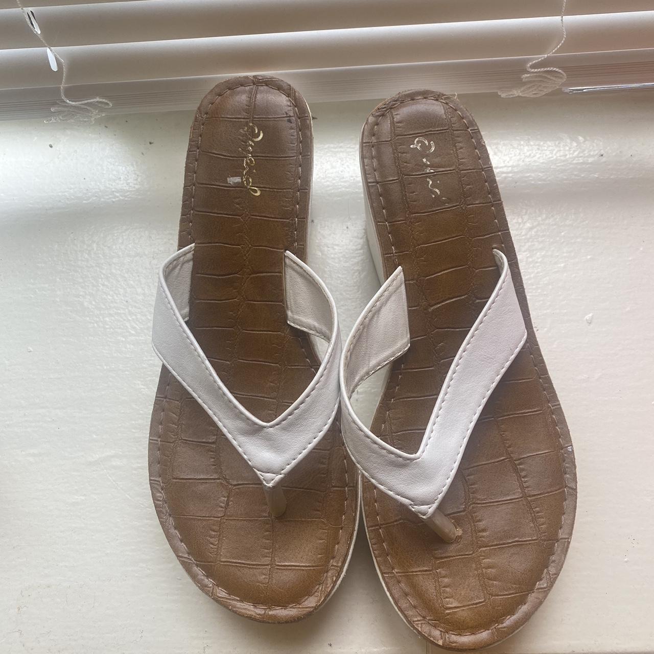 Jcpenney hot sale white sandals