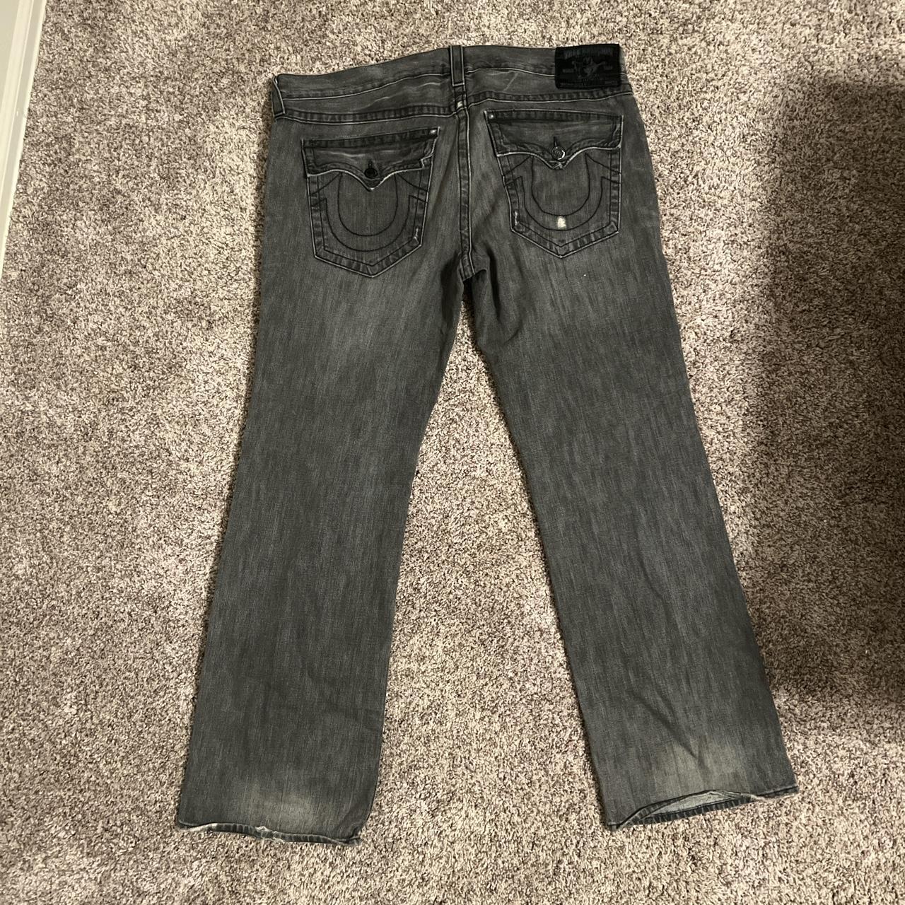 Men’s size 40 True Religion Jeans Light tearing at... - Depop