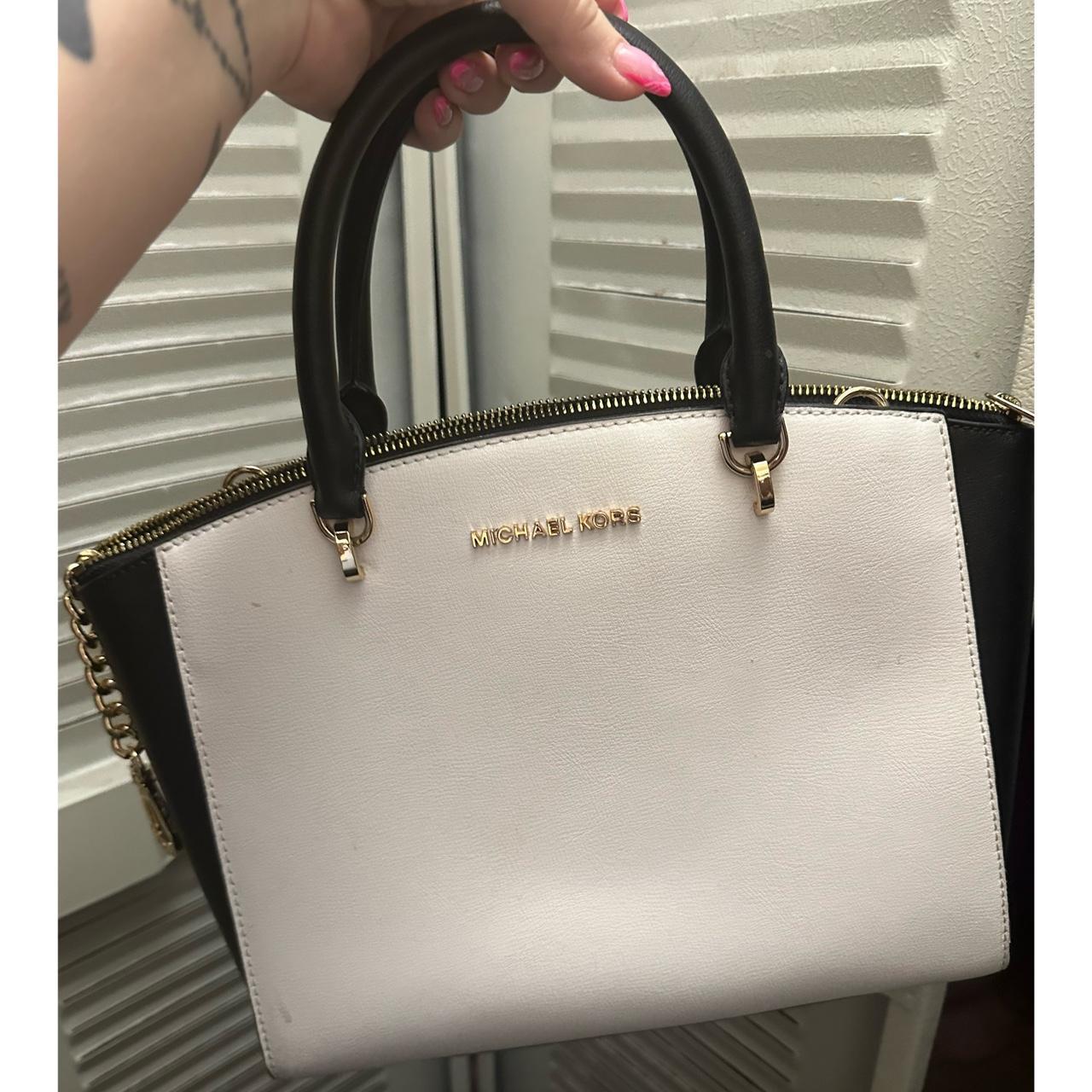 Michael Kors Black and White Tote Comes with