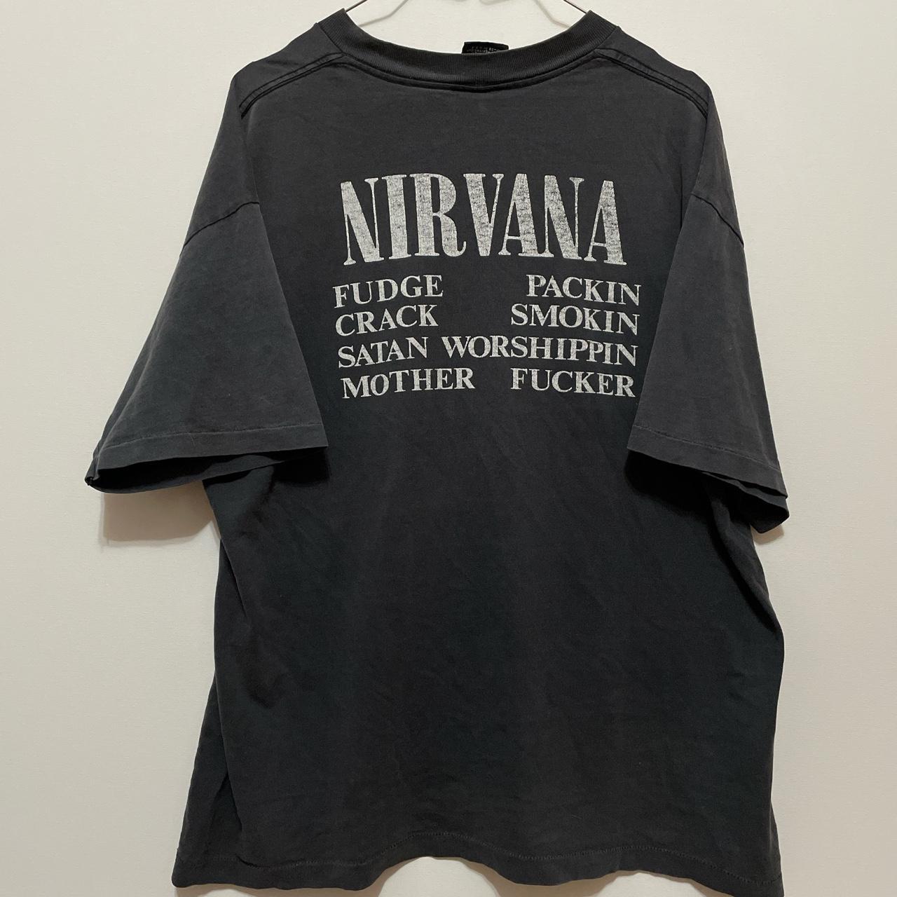 Rare vintage nirvana original 90s vestibule shirt on... - Depop