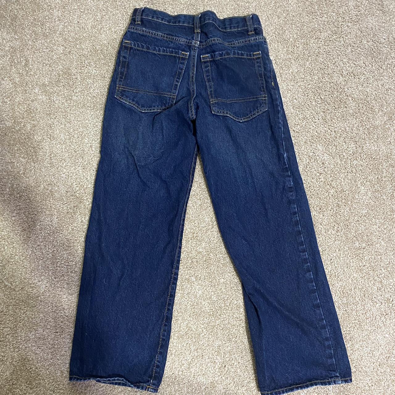 Straight leg blue denim jeans Size: 26 waist - Depop