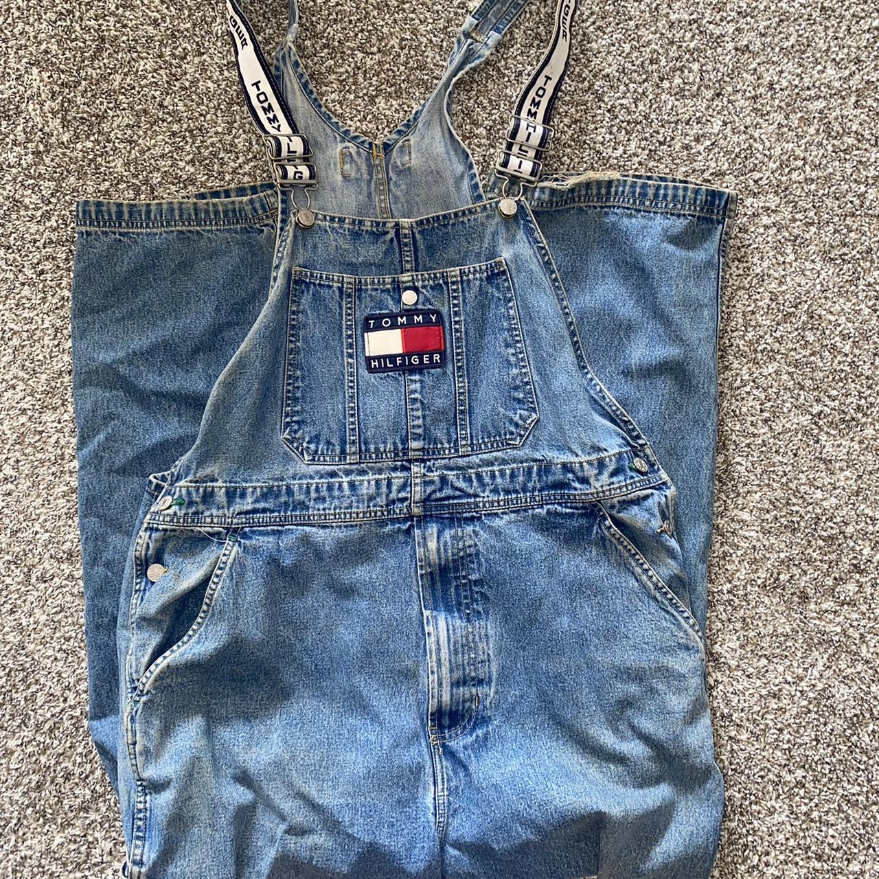 Tommy Hilfiger Overalls No tag fits like a XL Some... Depop