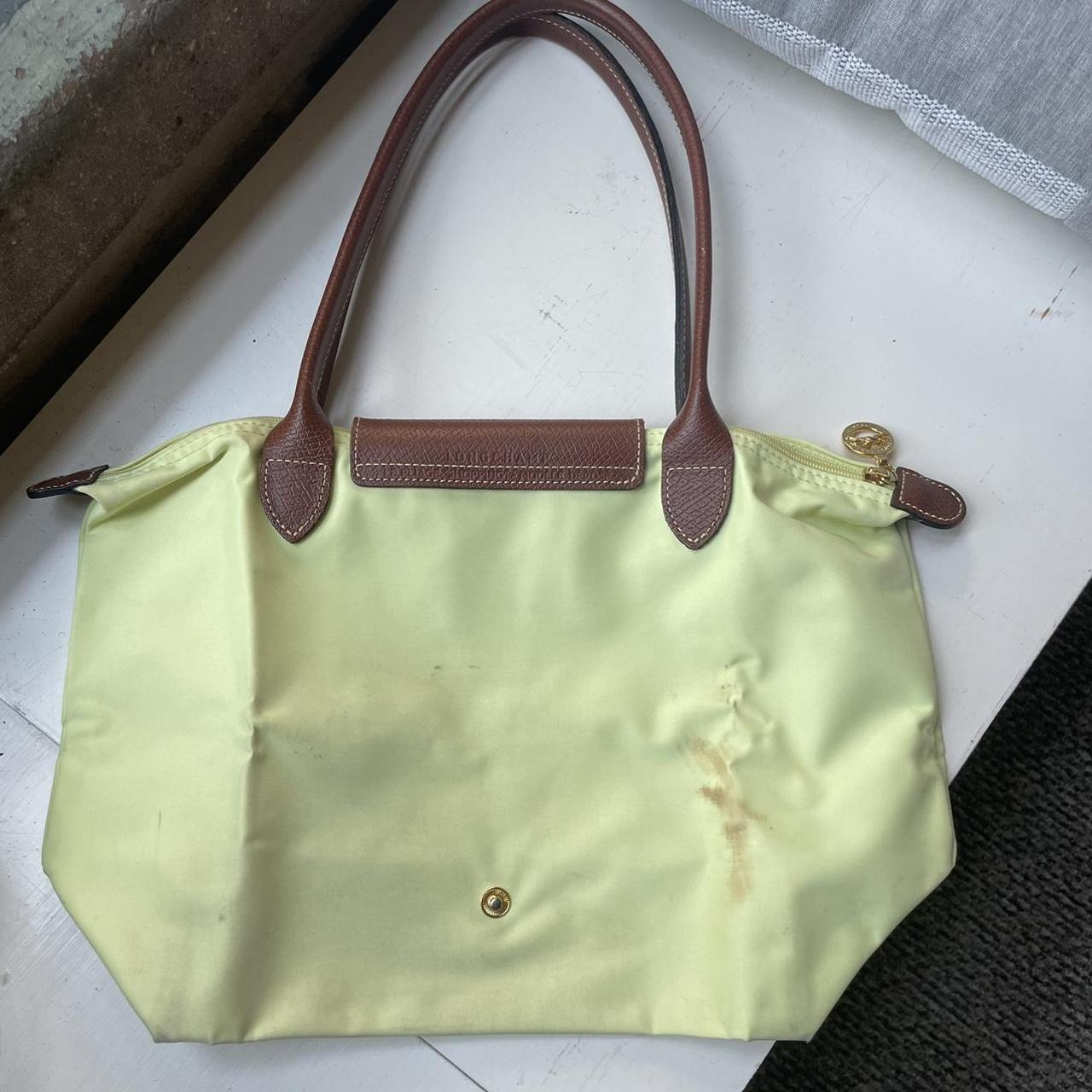 Small yellow Longchamp bag Super stained she’s been... Depop