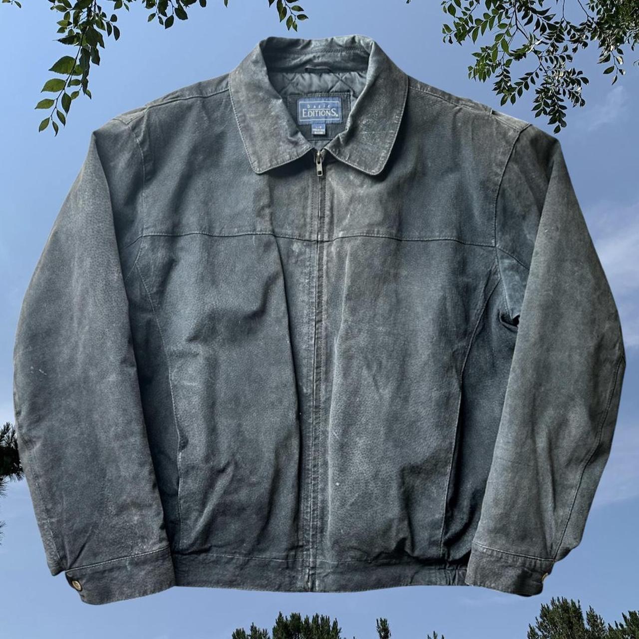 Basic Editions Men's Black and Grey Jacket Depop