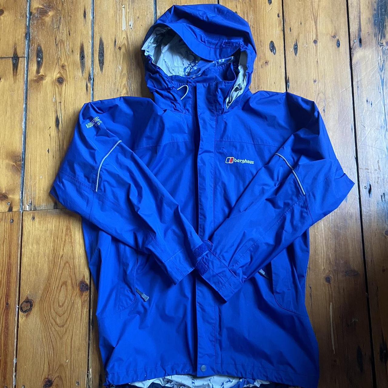 Blue Berghaus Rain Jacket Size Medium. Lovely jacket... - Depop