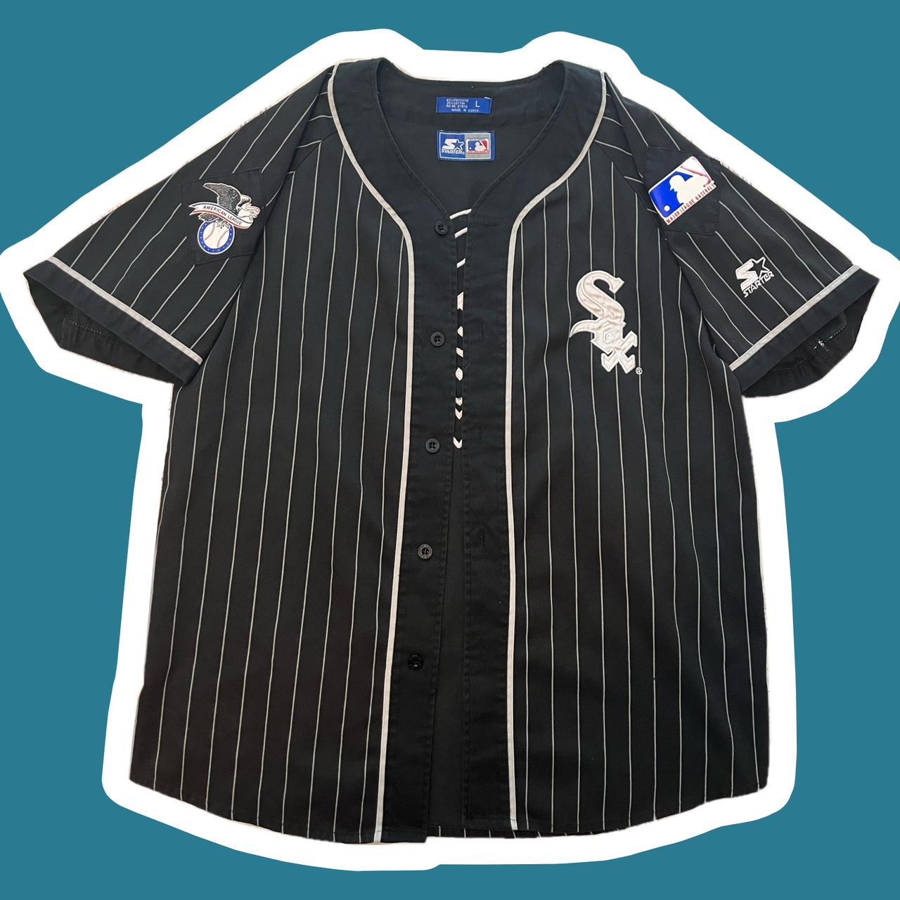 90's Vintage Chicago White Sox MLB pinstripe jersey