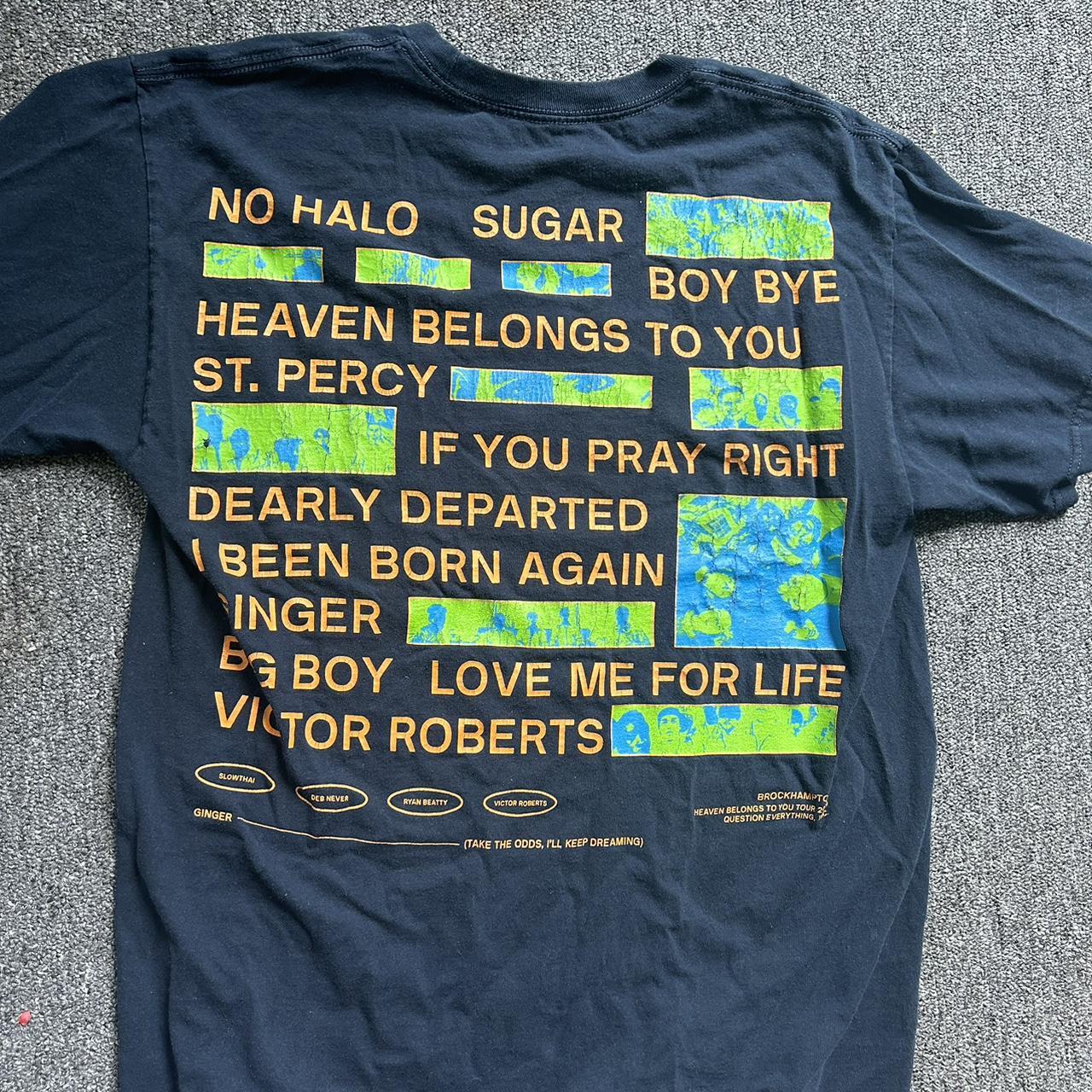 Brockhampton Men's Black and Orange T-shirt (2)
