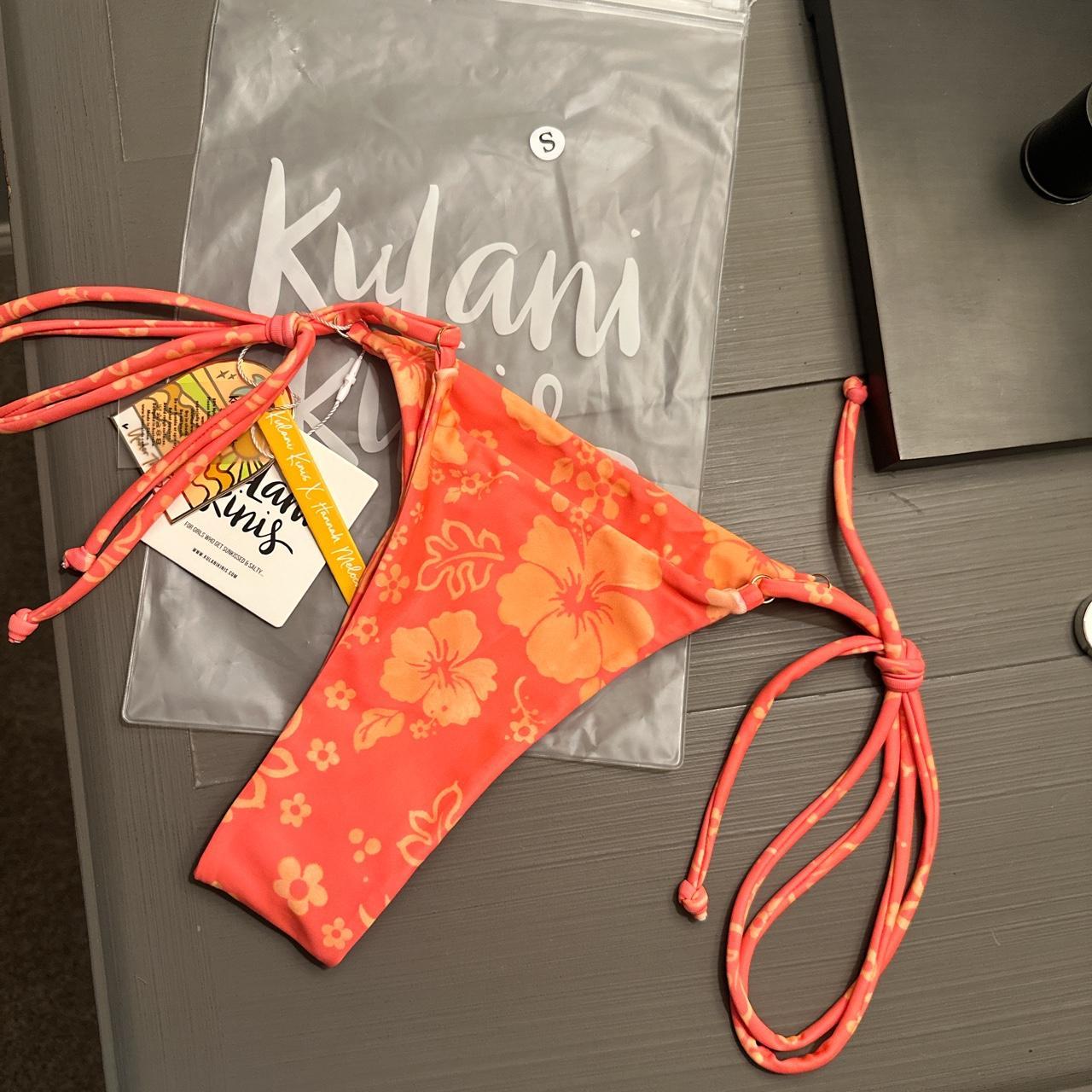 Kulani Kinis Women's Orange and Yellow Bikini-and-tankini-bottoms
