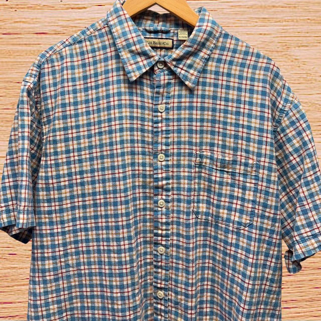 GH Bass & Co Button Up Shirt Mens Large Mulitcolor - Depop