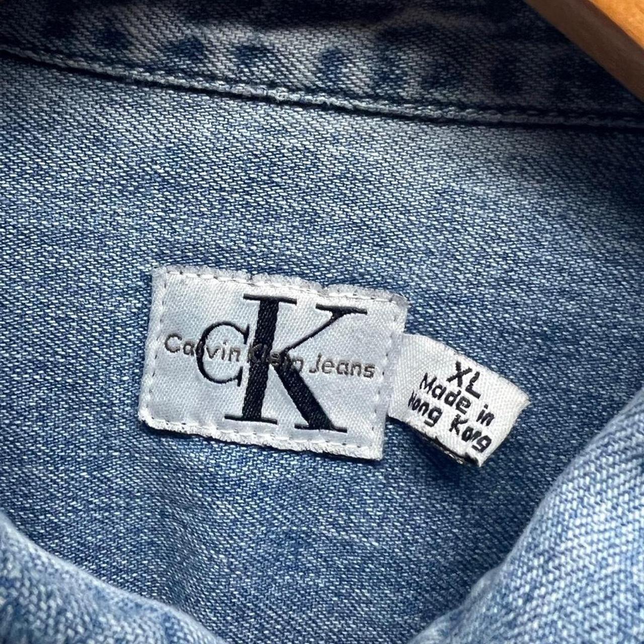 Calvin Klein denim shirt! Measurements: Length-... - Depop