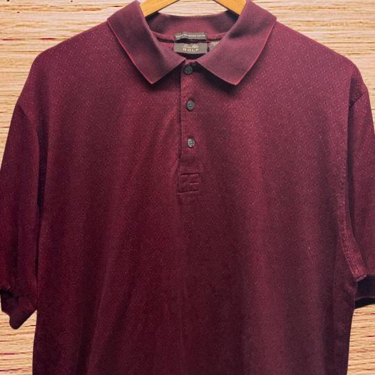 Men's Red and Burgundy Shirt | Depop