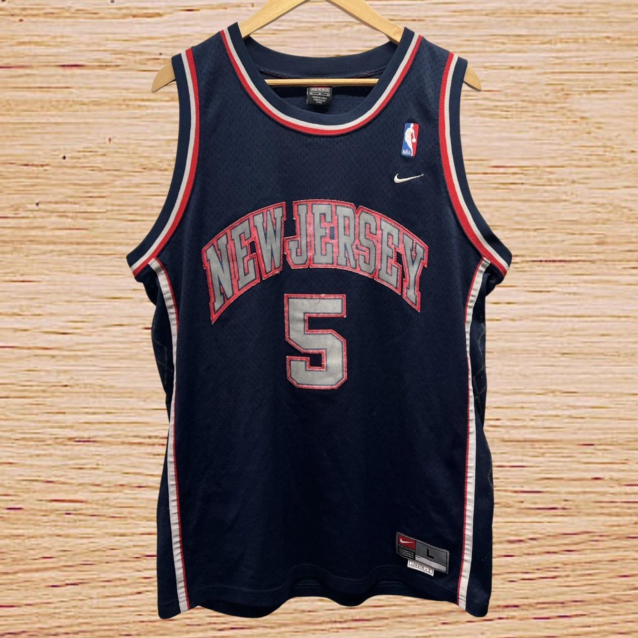 Men's New Jersey Nets Jason Kidd Mitchell & Ness Navy Hardwood