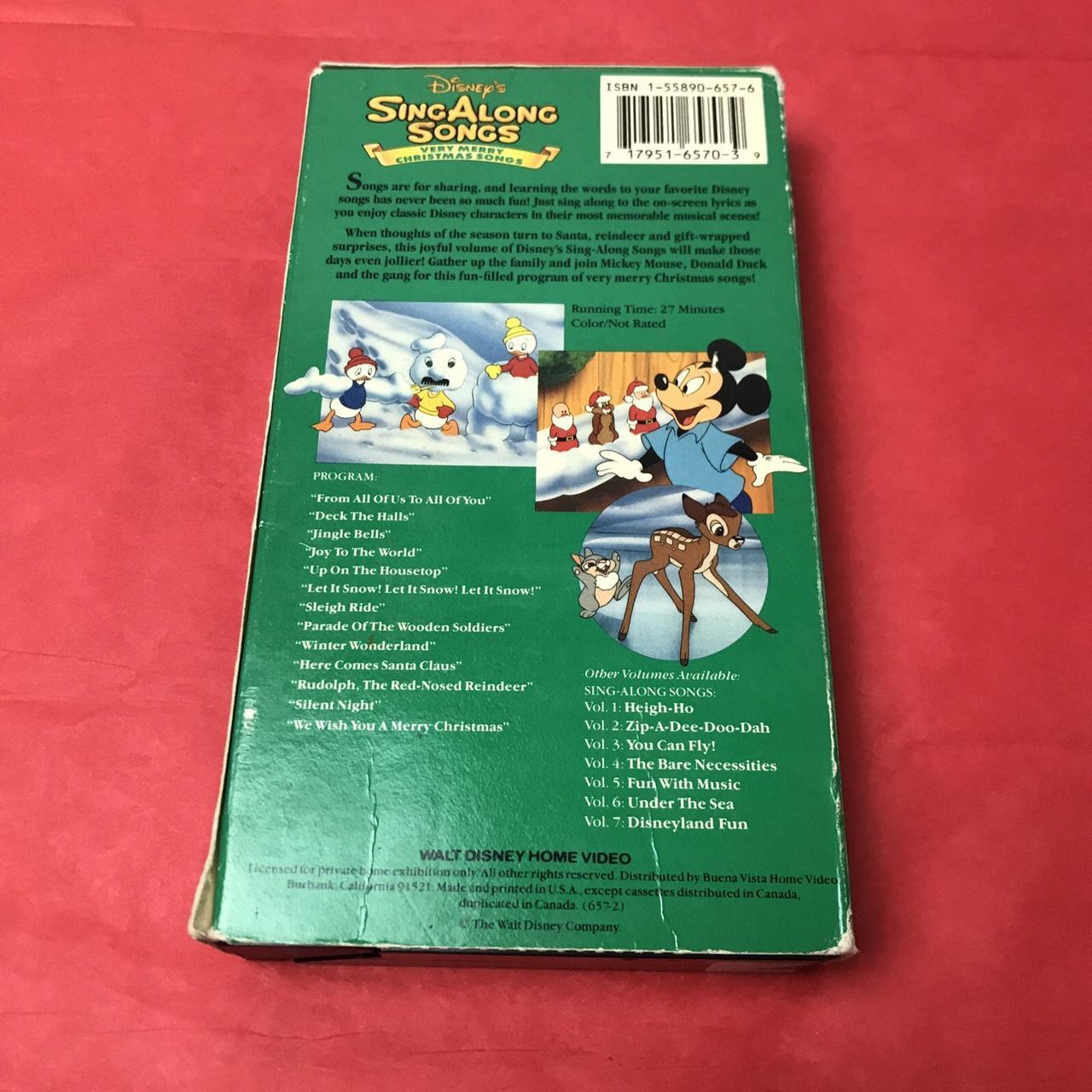 Disney Sing Along Songs Very Merry Christmas Vhs - Depop