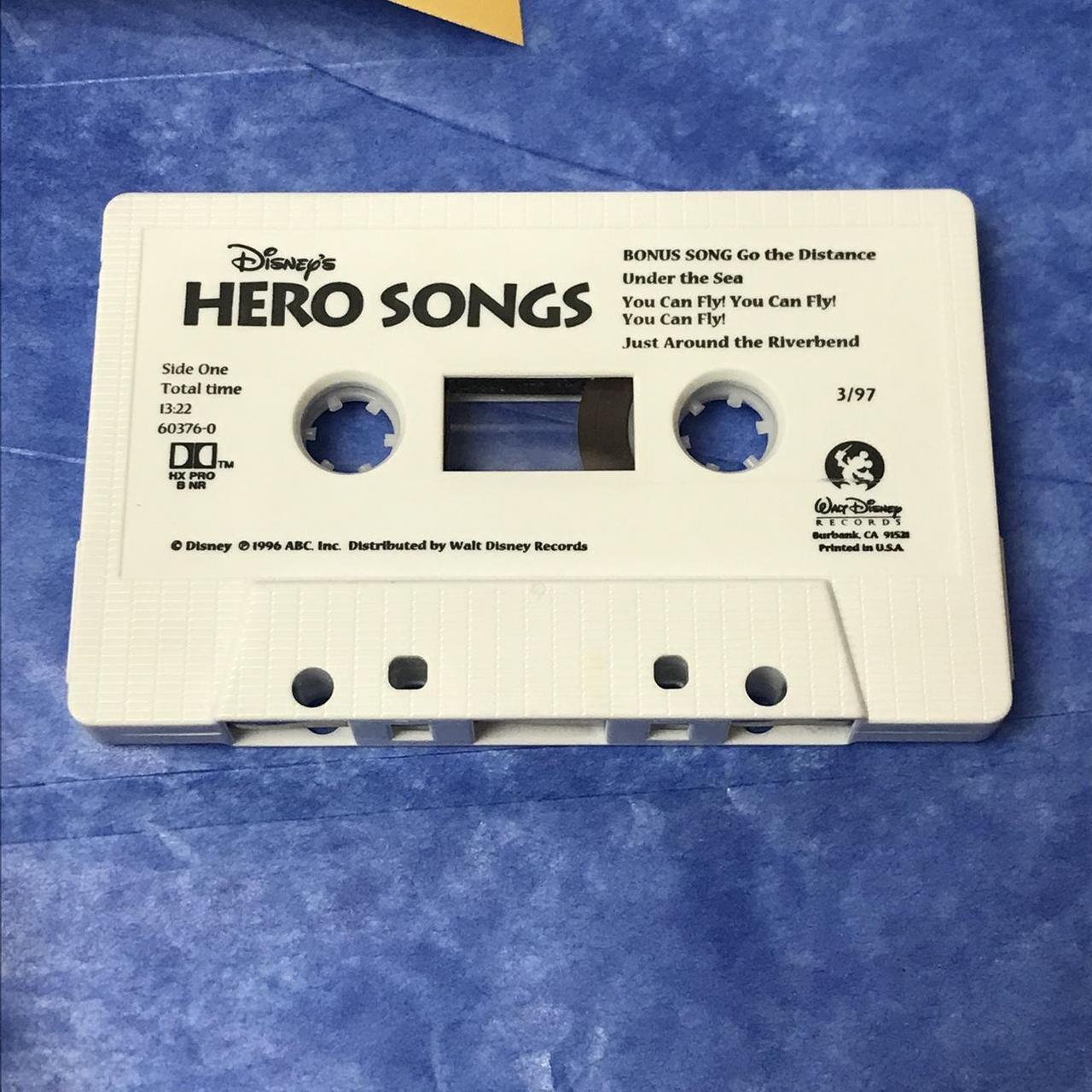Disney Hero Songs Cassette Tape McDonald’s promo.